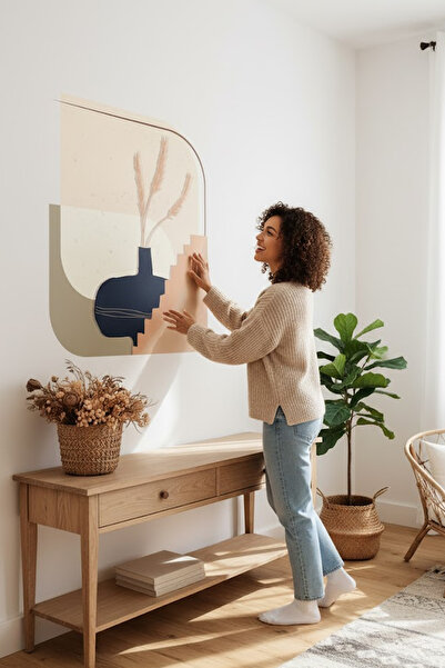 Kt Grup Boho Çöl Salon Ve Oturum Odası Modern Duvar Sticker