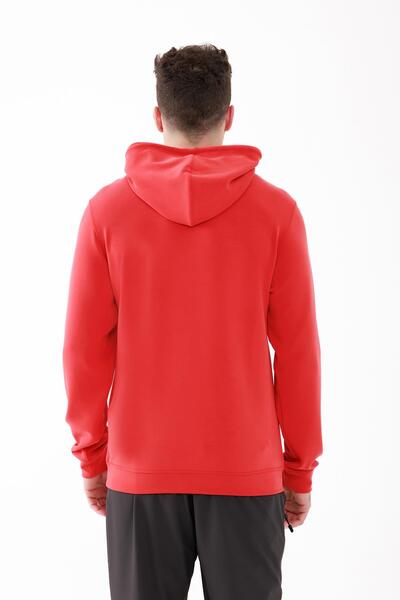 2AS Oliver Чоловіча худі з капюшоном і круглим вирізом Червона