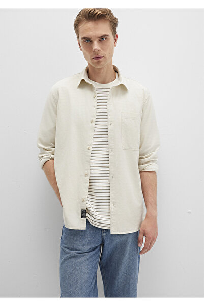 Mavi Μπεζ πουκάμισο με τσέπες Regular Fit / Normal Cut 0211658-70134