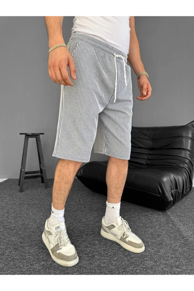 TBL DEKOR MDB Шорти з кишенями та смужками Сірі