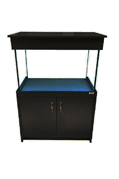 Kanki Pet Akvaryum Mobilyalı 100 x 50 x 60 cm (300 Litre) Siyah