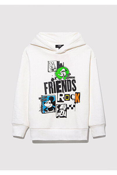 Mavi Mickey and Friends Printed White Sweatshirt 6S10089-620