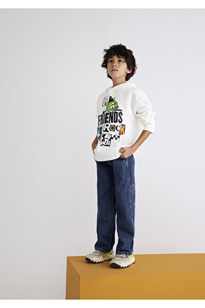 Mavi Mickey and Friends Printed White Sweatshirt 6S10089-620