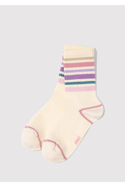 Mavi Ecru Socks - Stripe Detailed, 1911290 -70057