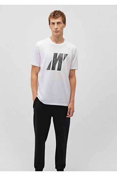 Mavi Λευκό T-Shirt με τυπωμένο λογότυπο Pro Regular Fit 0612172 -620