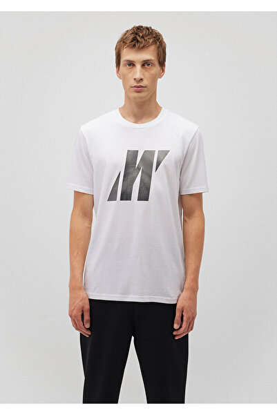 Mavi Pro Logo Printed White T-Shirt Regular Fit 0612172 -620