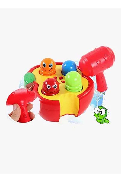 LIXADA Happy Cherry Whack A Mole Play Percussion Toys Preschool Toddler Toy
