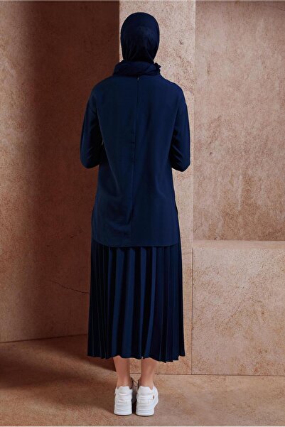 Alvina 42612 Model Basaki Detailed Two Skirt Set