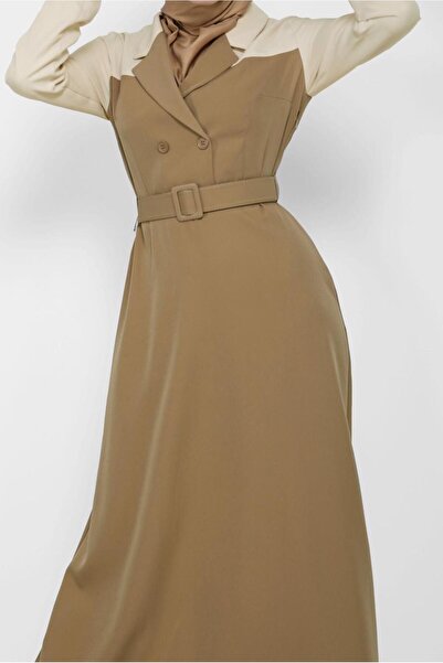 Alvina ΦΟΡΕΜΑ ΚΛΑΣΙΚΟ ΠΟΥΚΑΜΙΣΟ ΔΙΧΡΩΜΙΚΟ ΜΕ ΖΩΝΗ 42248