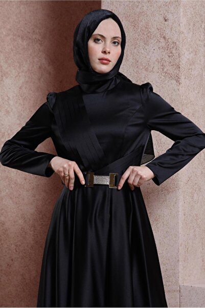 Alvina KEMERLİ SATEN ELBİSE 43944