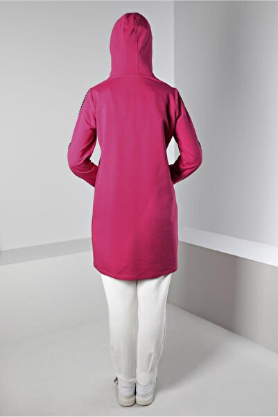 Alvina με κουκούλα Καλοκαιρινή Λεπτομερής Αθλητική Φόρμα Τούνικ - 43443