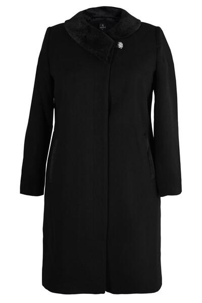 Alvina KÜRK DETAYLI KABAN 90452