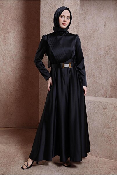 Alvina KEMERLİ SATEN ELBİSE 43944