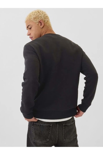 GAP V-Lw Dp Fleece Logo 542214 Men's Sweatshirt Black