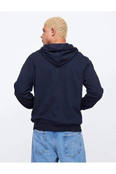 GAP V-Heritage Logo Fz 851516 Чоловічий худі з капюшоном і блискавкою СИНІЙ