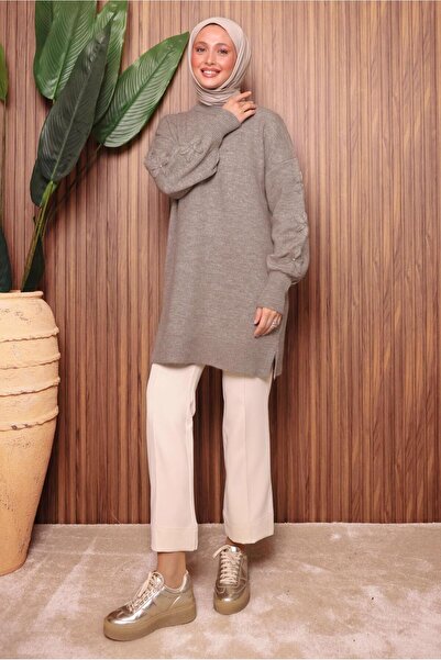 TRENDTESETTÜR Women's Mink Knit Tunic t 4507