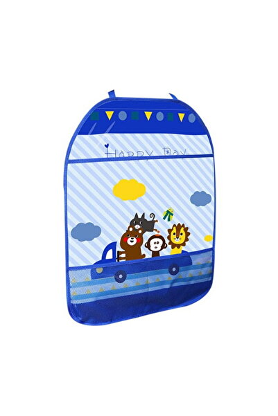 Empria Husa protectie scaun auto copii, impermeabila, 3 buzunare, Empria, 65x44.5 cm, Bleu