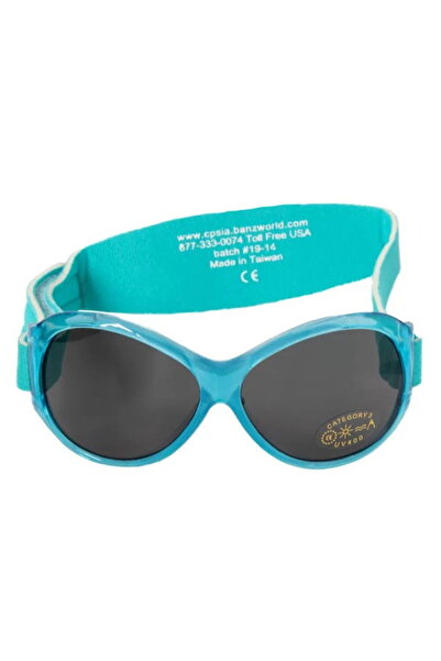 Banz Ochelari de Soare pentru copii, 2-5 ani, Retro, Oval Aqua, protectie 100% UVA si UVB
