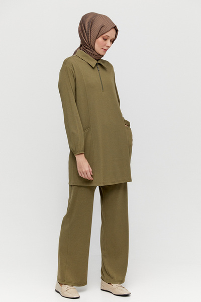 Setrms Fermuarlı Örme Tunik