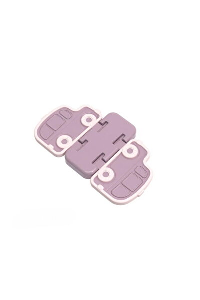 Empria Set 2 sigurante geamuri/usi glisante, 11x6.5x0.5 cm, Mov/Alb, protectii copii si animale de companie