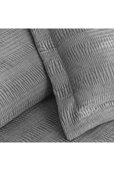 Linens Velona Çift Kişilik Yatak Örtüsü Seti Gri