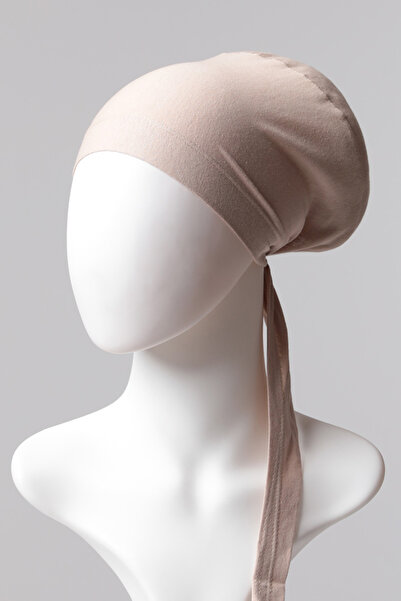 ipekistanbul Sünger Topuzlu Bone - Özel Üretim - Vizon