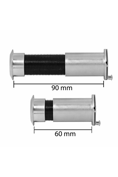 Arvax Kapaklı Geniş Çelik Kapı Dürbünü 60-90 Mm Ayarlanabilir Dürbün