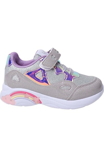 BUCKHEAD 4348 Diana Gray Lighted Children's Sports Shoes
