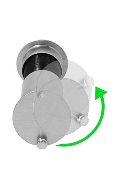 Arvax Kapaklı Geniş Çelik Kapı Dürbünü 60-90 Mm Ayarlanabilir Dürbün