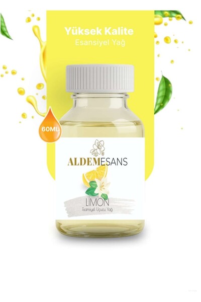 ALDEM Limon Esansı Mum Sabun Oda Kokusu Workshop Esansı 60 ml
