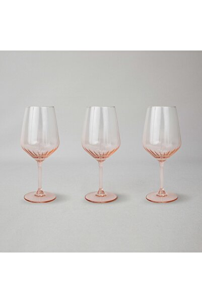 Linens Coral 3'lü 435 ml Kadeh Somon