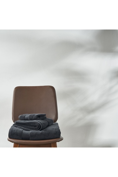 Linens Premium Cotton 30X45 cm Hand Towel Black