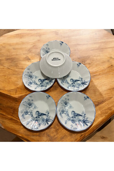 FAYA HOME Güral Porselen 12 Adet Kuş Desen Çay Tabak 11 Cm