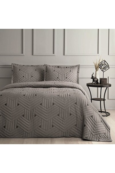 Linens Vita Çift Kişilik Yatak Örtüsü Seti Gri