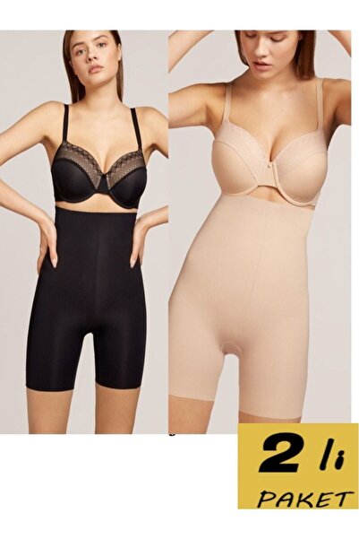 MİSTİRİK Σορτς κολάν με λέιζερ (2 τεμάχια) - Porfy2 Seamless Gathering & Firming