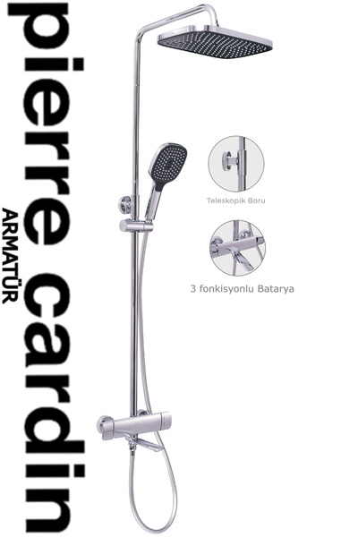 Pierre Cardin NEST KROM TERMOSTATİK DUŞ SİSTEMİ