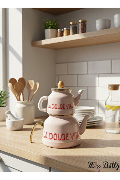 Miss Betty Dolce Vita Enamel Teapot