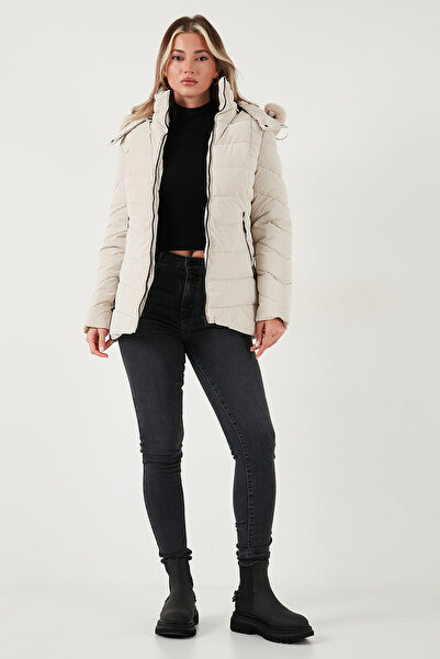 Lela Καπιτονέ εφαρμοστό Αποσπώμενο με κουκούλα Παλτό MONT 497MARA