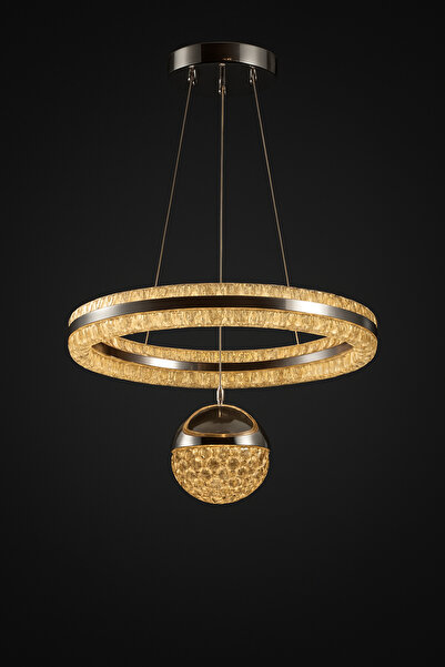 KZN LEDLİ TEK TOPLU 3 RENKLİ KUMANDALI AVİZE