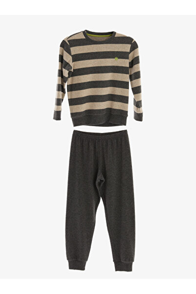 Blackspade Boy's Thermal Pajama Set 40846 - Anthracite