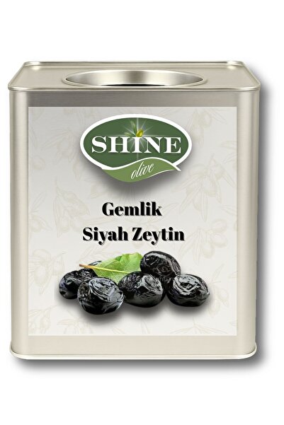 shinegıda Doğal Gemlik Siyah Zeytin 10 kg Teneke