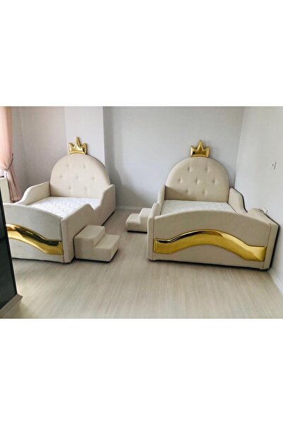 Puf Bebe Montessori Serisi _yumuşacık Puf_çocuk_bebek_taçlı Yatak 90x190 Ölçü...