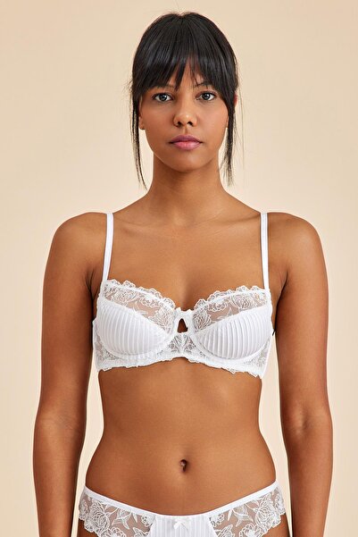 Amarelle Σουτιέν Paris Ecru Underwire Lace χωρίς επένδυση με μπαλκόνι