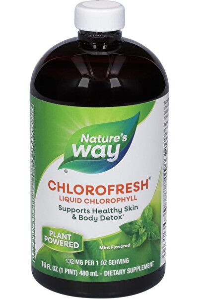 Nature's Way كلوروفيل سائل كلورو فريش من ناتشرز واي، ١٦ أونصة (بدون نكهه )