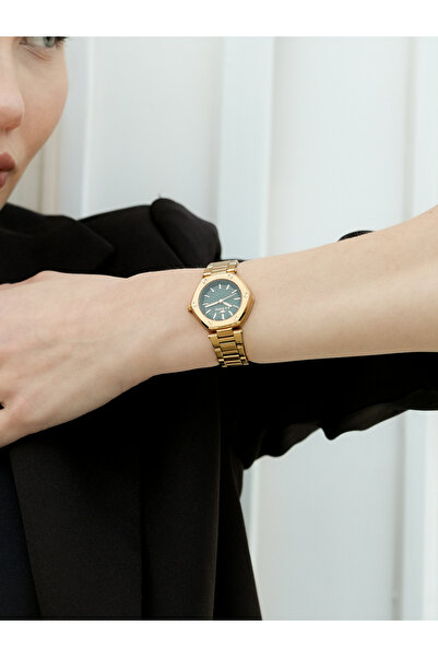 FERRO Yellow Steel Cord Women Wristwatch Fl43006A-B6 3Atm Waterproof with 2 Years Warranty Giftpacked