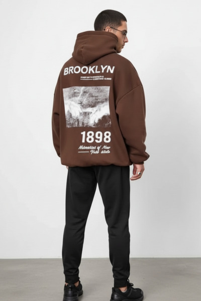 UNCİA OUTDOORS Φούτερ Unisex με στάμπα με κουκούλα