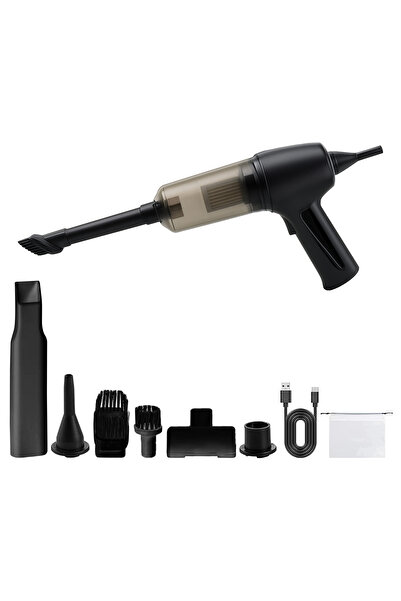 Mega Oto Market Vakumlu Ve Üflemeli Mini Araç Süpürgesi El Süpürgesi Şarjlı