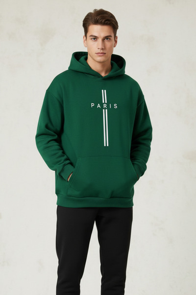 UNCİA OUTDOORS مطبوع عمودي باريس كبير الحجم للجنسين