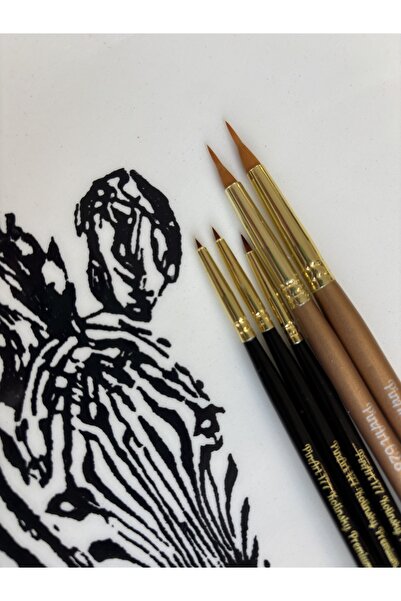 Pinart Kolinsky Micro Tahrir ve Boyama Seti