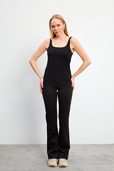 VENA Μαρκί Σλιμ Φιτ Αθλητικό Μπλουζάκι-Μαύρο